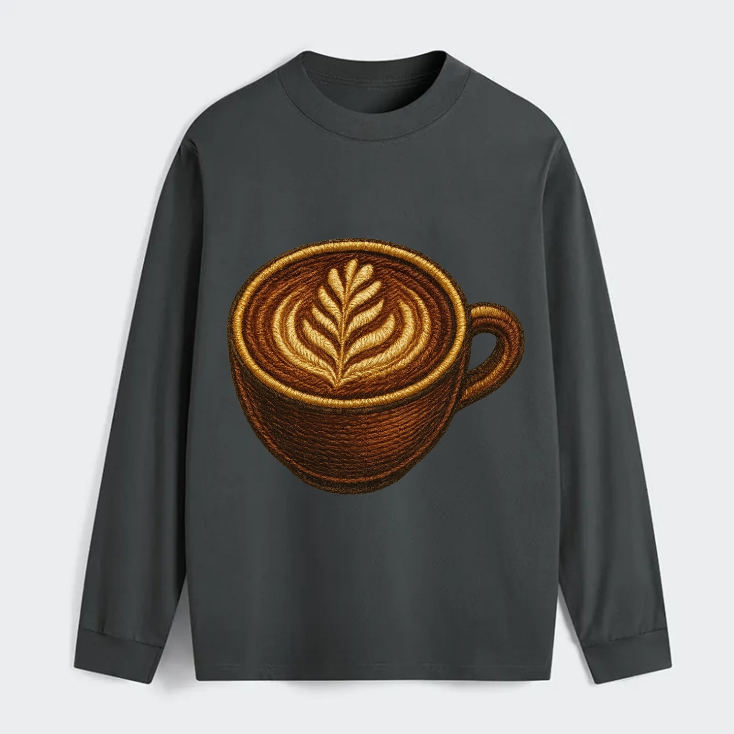 Latte Art  - Classic Long Sleeve Shirt - Gray