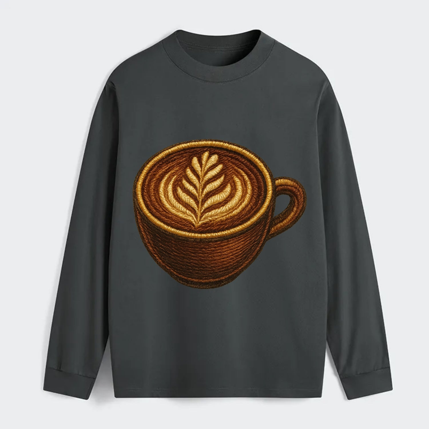 Latte Art  - Classic Long Sleeve Shirt - Gray