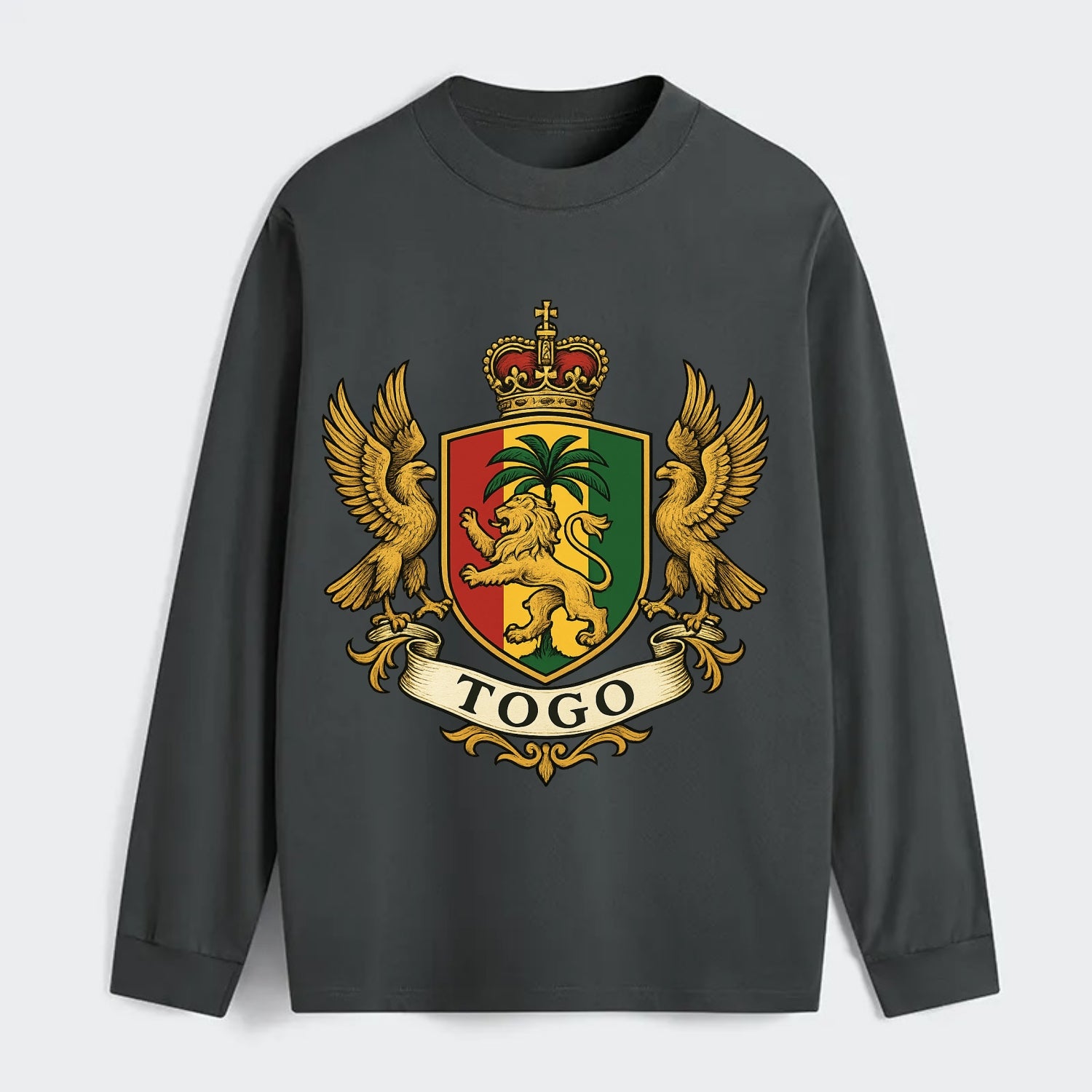 Togo Heritage Badge  - Classic Long Sleeve Shirt - Gray