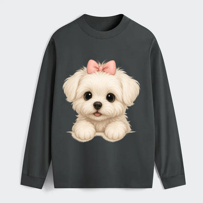 Maltese  - Classic Long Sleeve Shirt - Gray