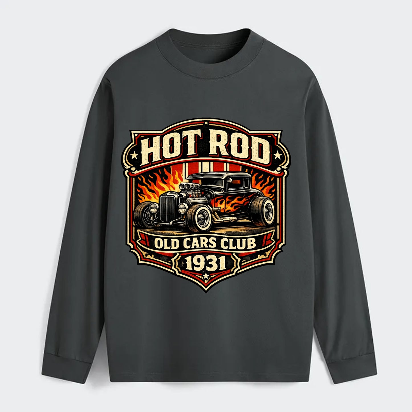 Hot Rod Club 1931 - Classic Long Sleeve Shirt - Gray