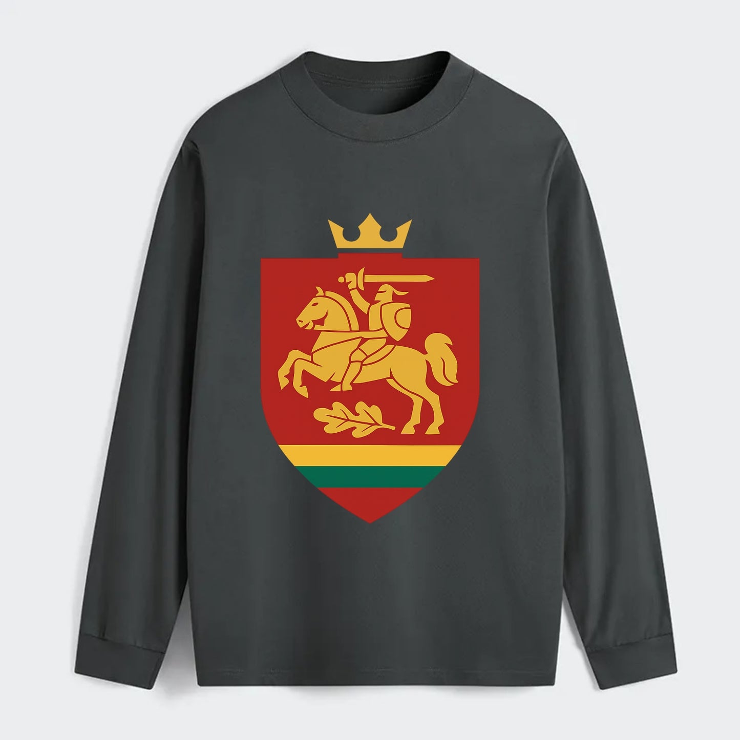 Lithuania Royal Logo  - Classic Long Sleeve Shirt - Gray