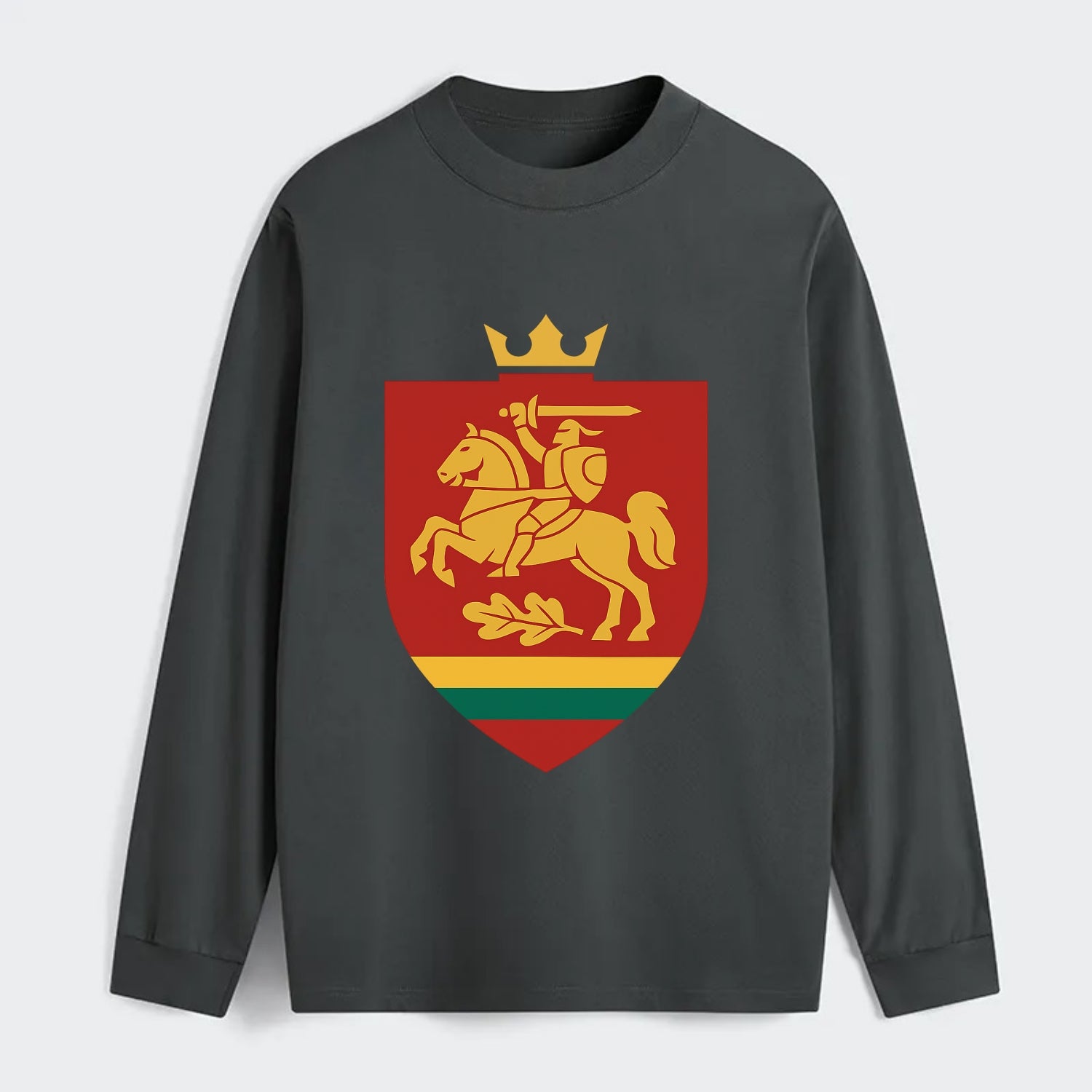 Lithuania Royal Logo  - Classic Long Sleeve Shirt - Gray