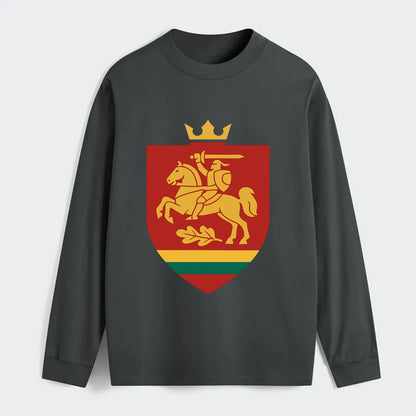 Lithuania Royal Logo  - Classic Long Sleeve Shirt - Gray
