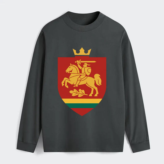 Lithuania Royal Logo  - Classic Long Sleeve Shirt - Gray
