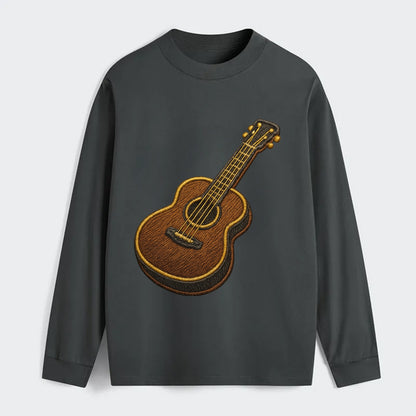 Vintage Guitar  - Classic Long Sleeve Shirt - Gray