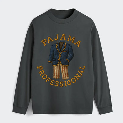 Pajama Professional  - Classic Long Sleeve Shirt - Gray