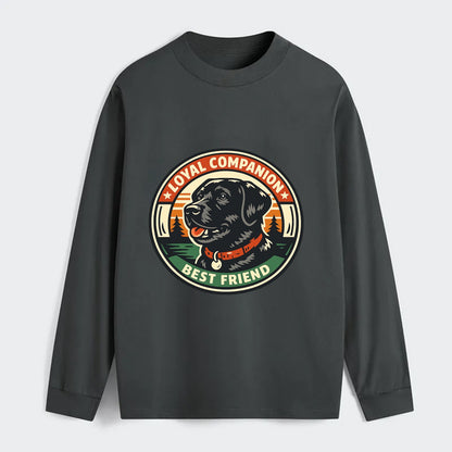 Noble Companion Emblem - Classic Long Sleeve Shirt - Gray