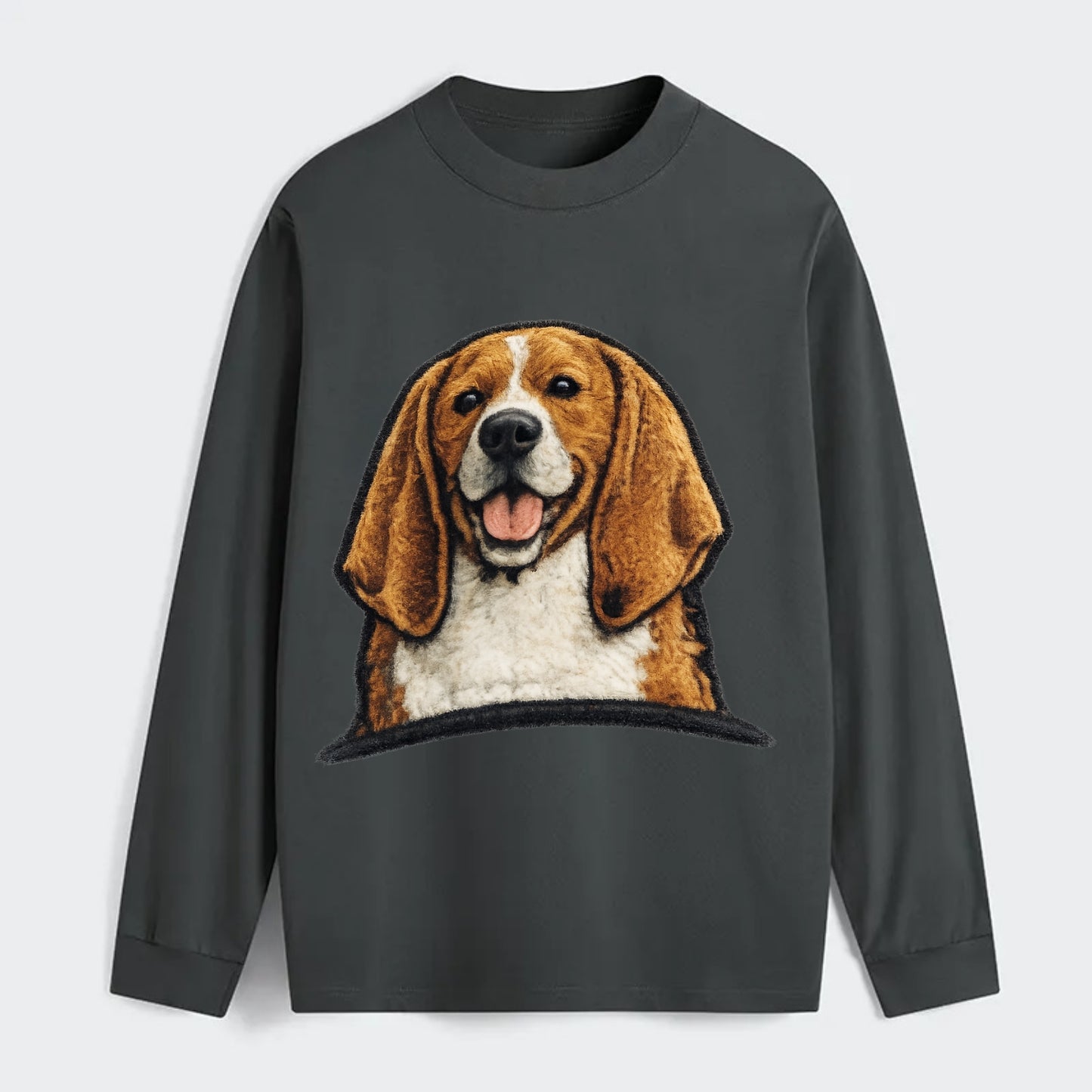 Buddy Beagle - Classic Long Sleeve Shirt - Gray