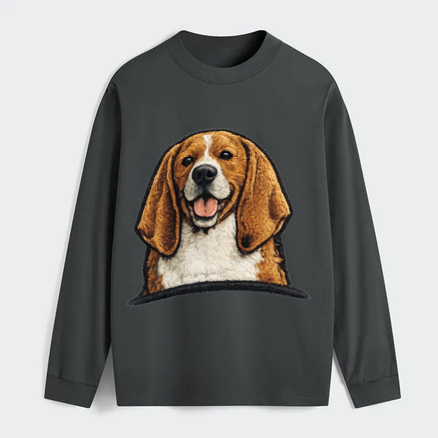 Buddy Beagle - Classic Long Sleeve Shirt - Gray