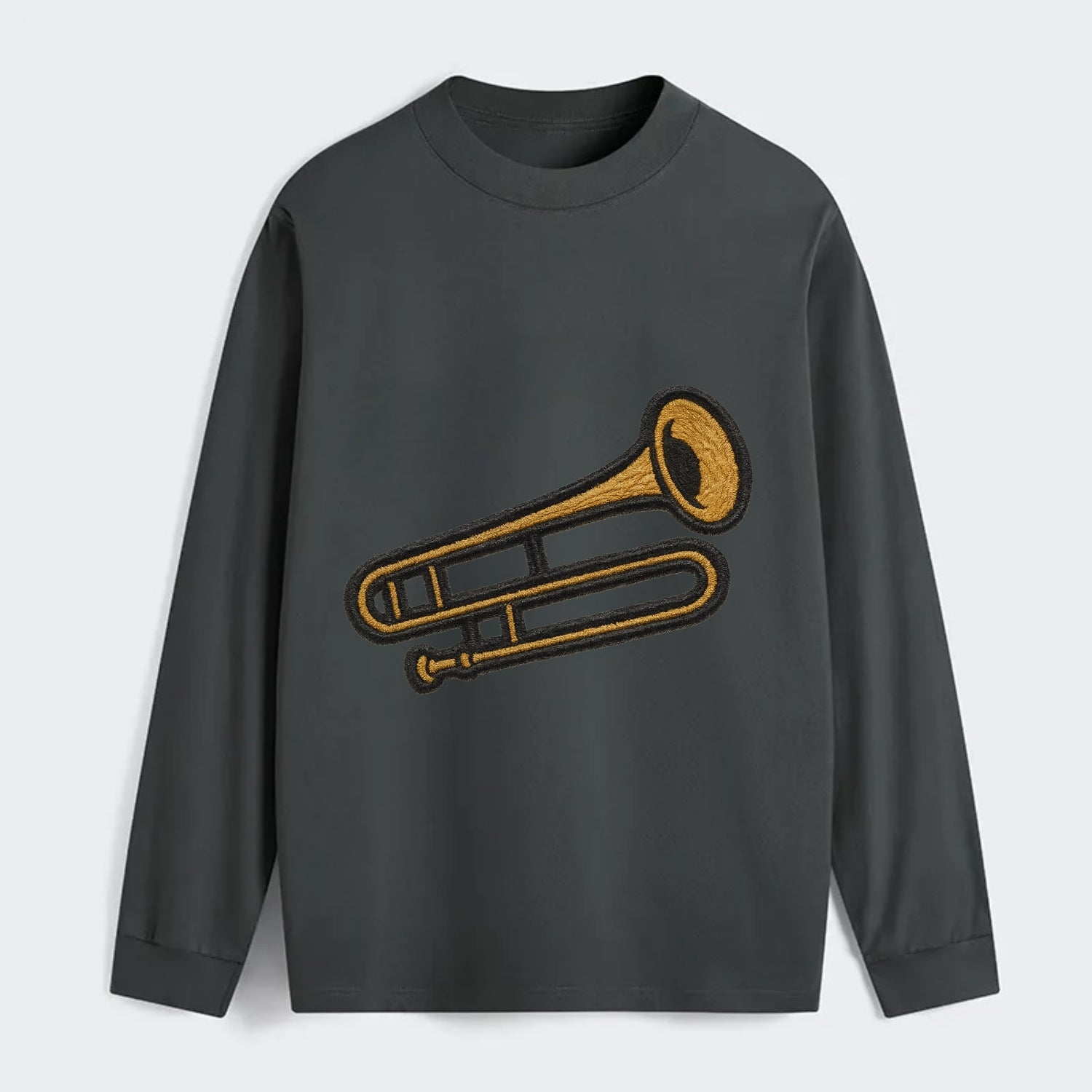 Trombone  - Classic Long Sleeve Shirt - Gray