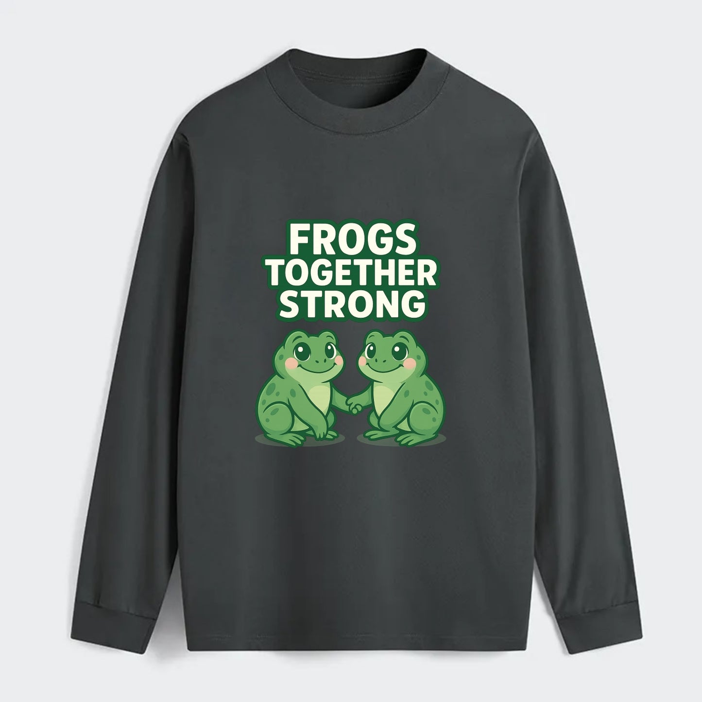 Frogs Together Strong 2 - Classic Long Sleeve Shirt - Gray