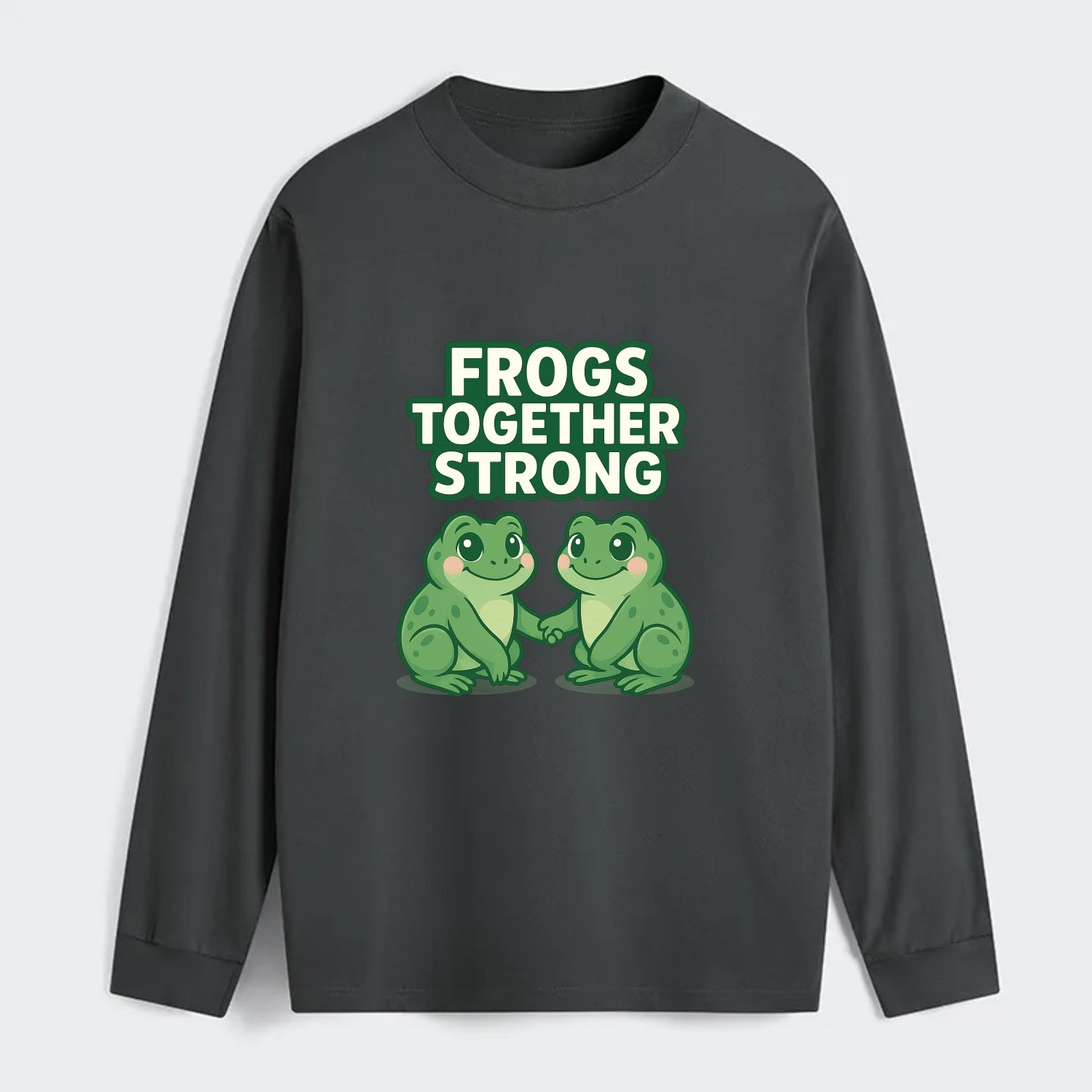 Frogs Together Strong 2 - Classic Long Sleeve Shirt - Gray