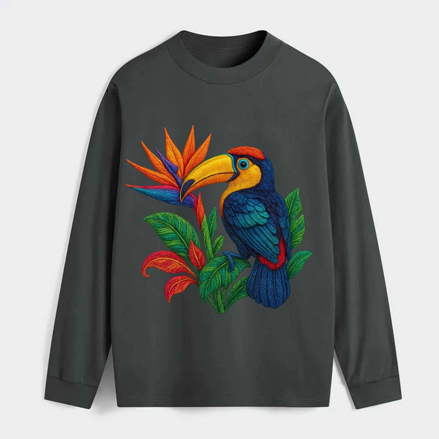 Toucan Paradise - Classic Long Sleeve Shirt - Gray