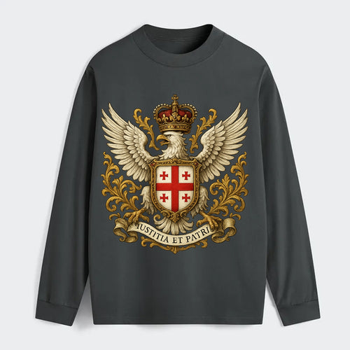 Georgia White Eagle Emblem - Classic Long Sleeve Shirt