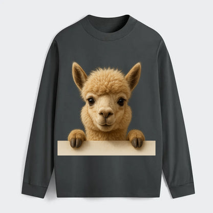 Alpaca  - Classic Long Sleeve Shirt - Gray