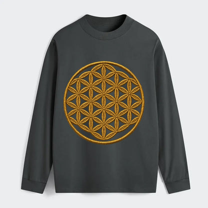 Flower of Life  - Classic Long Sleeve Shirt - Gray
