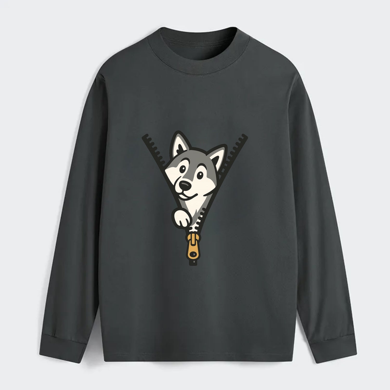 Alaskan Malamute - Classic Long Sleeve Shirt - Gray