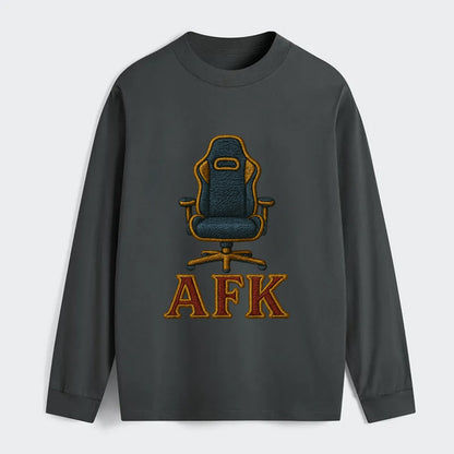 AFK   - Classic Long Sleeve Shirt - Gray