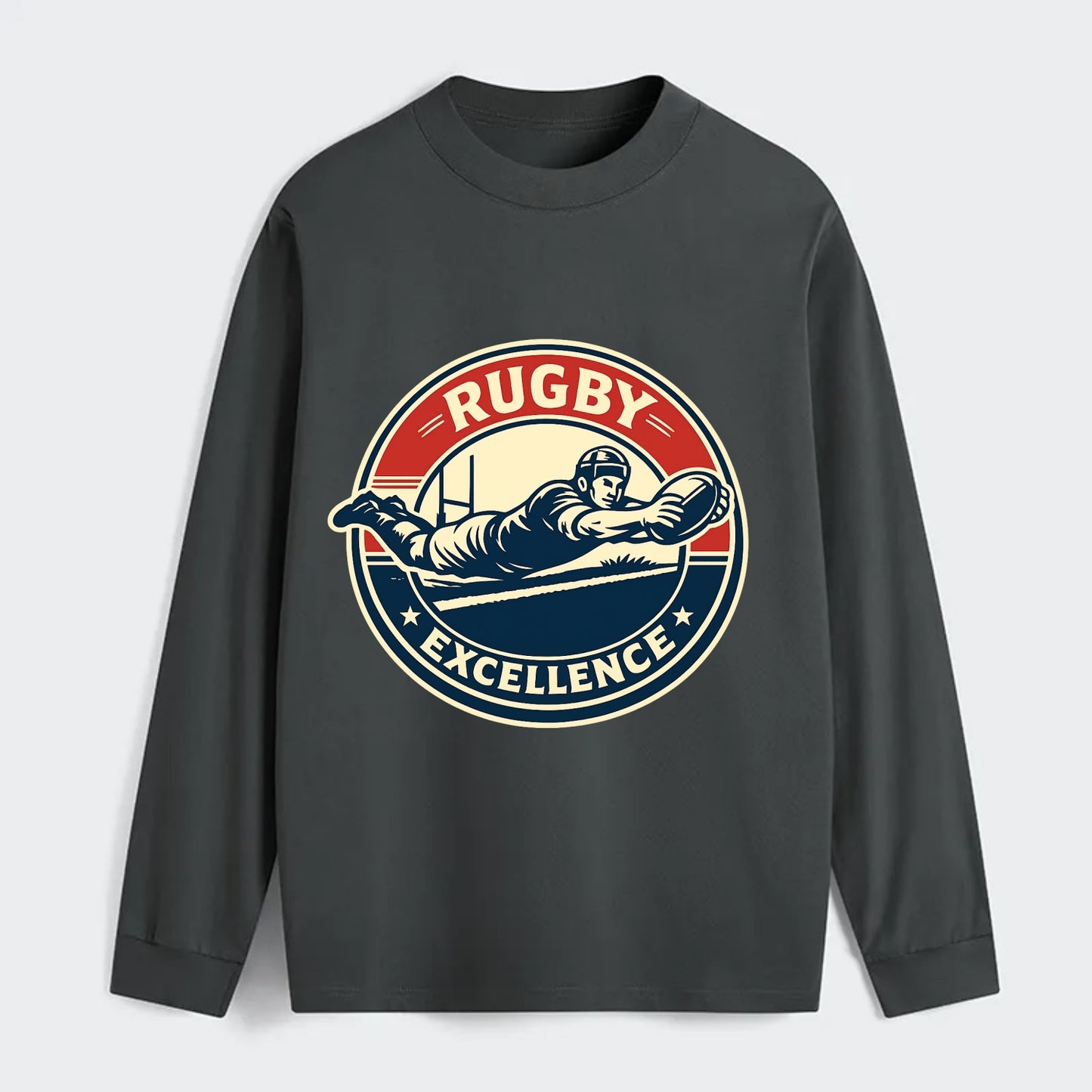 Epic Try Dive Emblem - Classic Long Sleeve Shirt - Gray