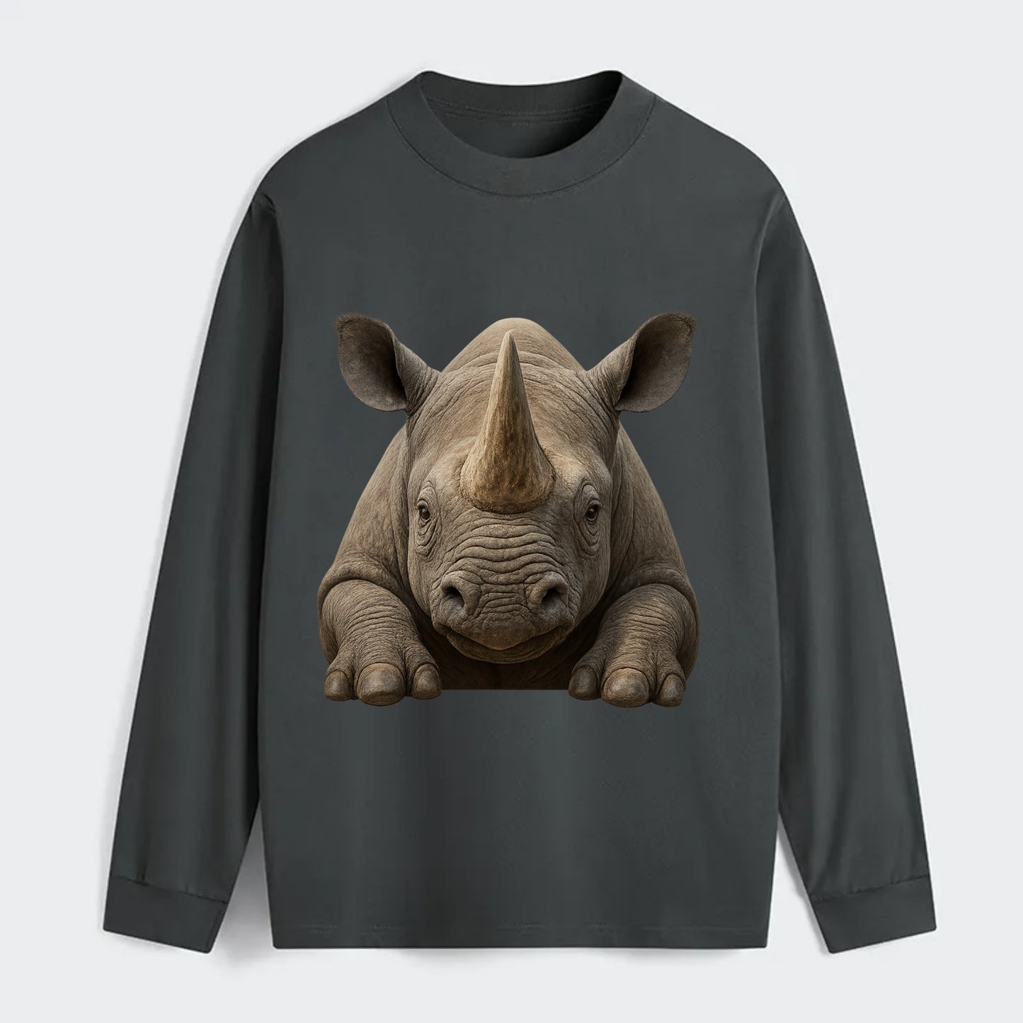 Rhinoceros  - Classic Long Sleeve Shirt - Gray