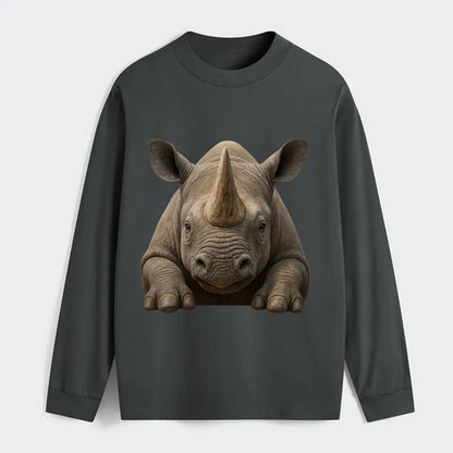 Rhinoceros  - Classic Long Sleeve Shirt - Gray