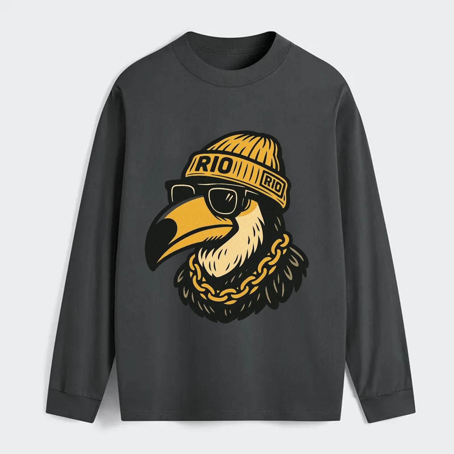 Rio Toucan - Classic Long Sleeve Shirt - Gray