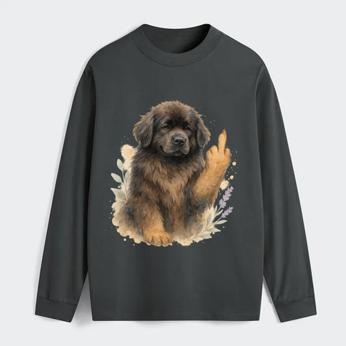 Newfoundland fluffy bear-like with webbed paws, massive gentle paw up - Classic Long Sleeve Shirt