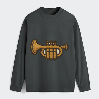 Trumpet  - Classic Long Sleeve Shirt - Gray