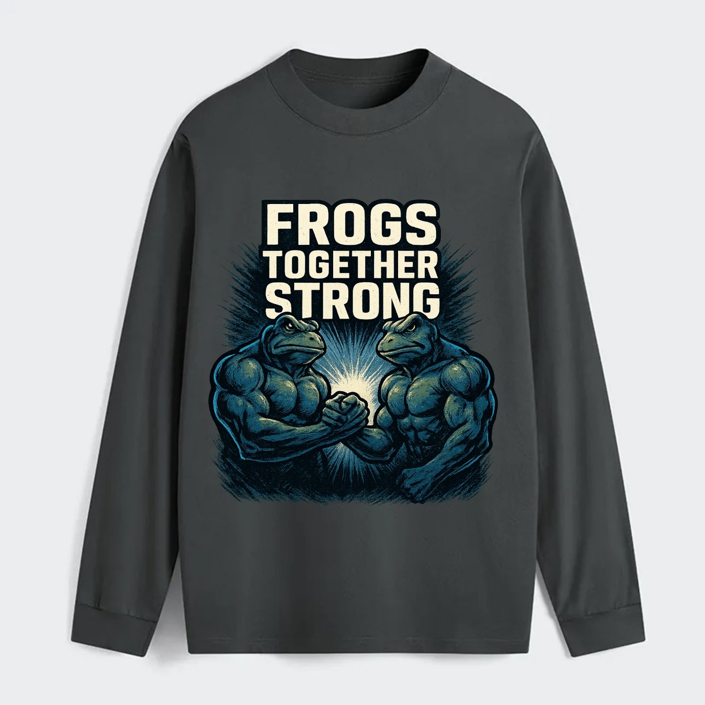 Frogs Together Strong 4 - Classic Long Sleeve Shirt - Gray