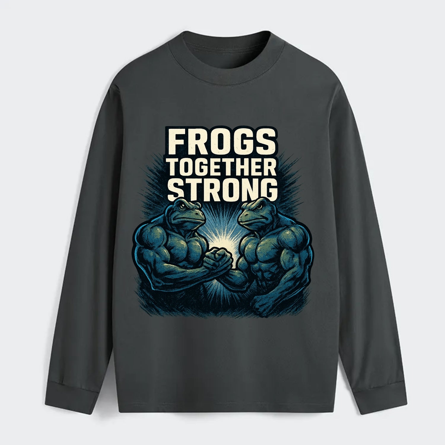 Frogs Together Strong 4 - Classic Long Sleeve Shirt - Gray