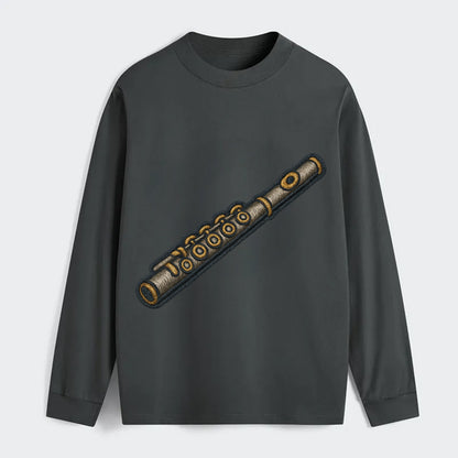 Flute  - Classic Long Sleeve Shirt - Gray