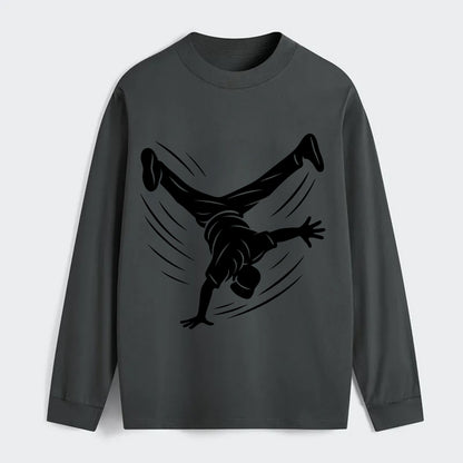 Breakdancer windmill move - Classic Long Sleeve Shirt - Gray