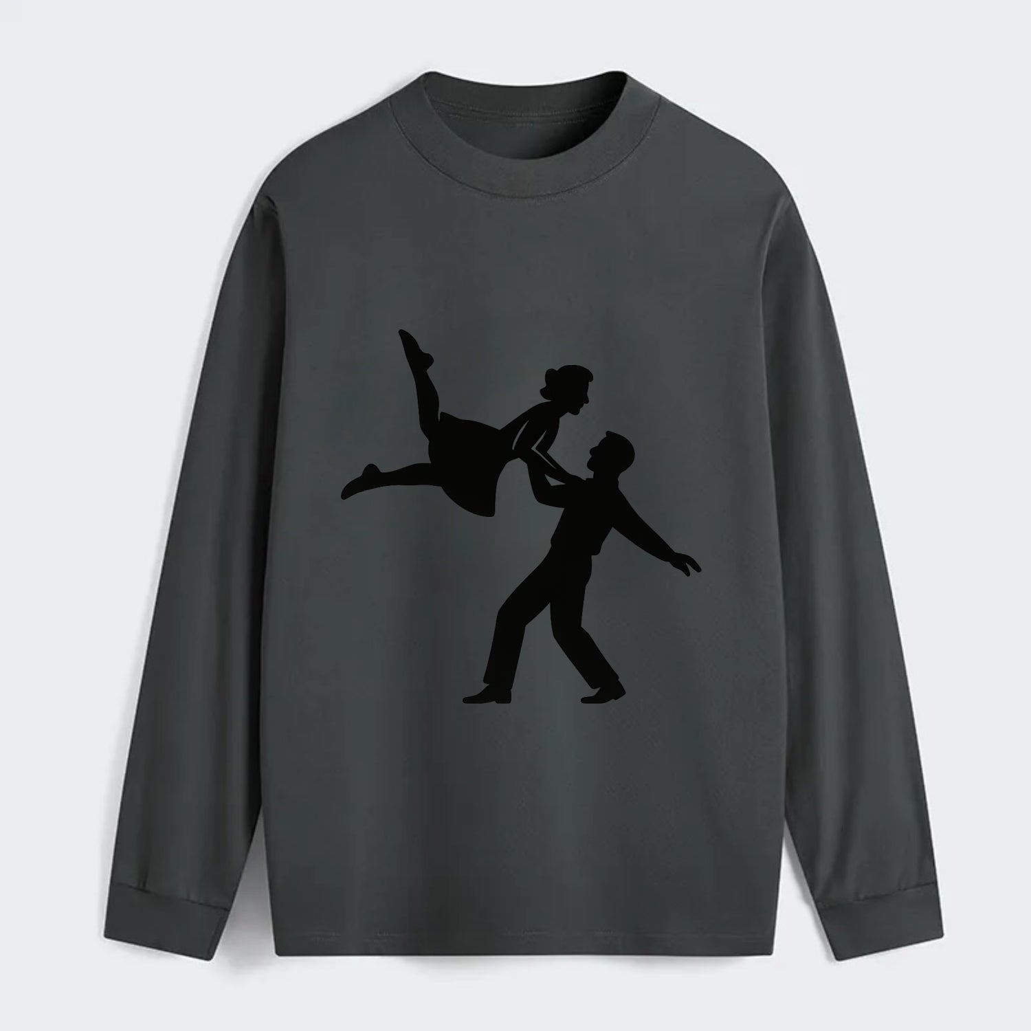 Swing dancers aerial lift - Classic Long Sleeve Shirt - Gray