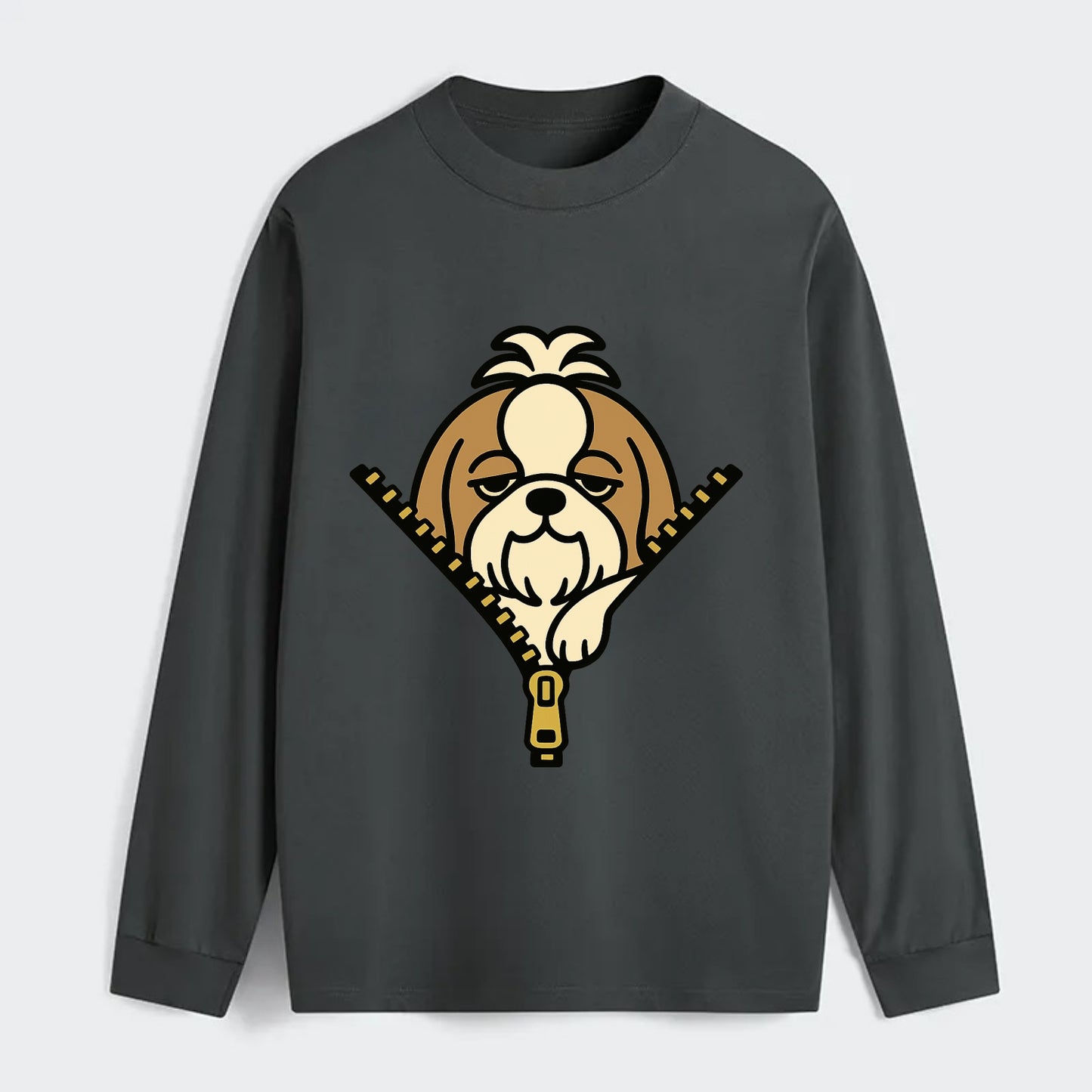 Shih Tzu - Classic Long Sleeve Shirt - Gray