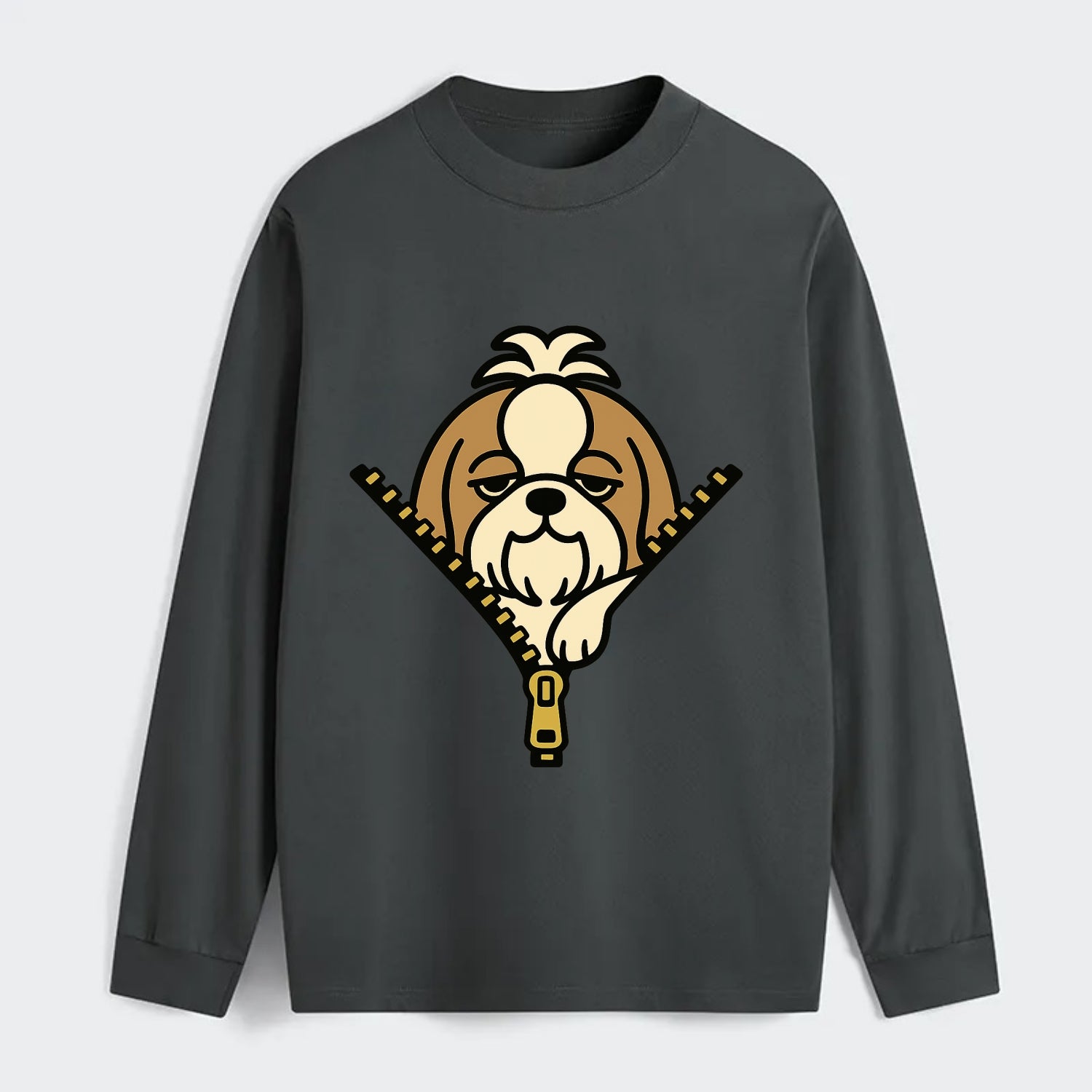 Shih Tzu - Classic Long Sleeve Shirt - Gray