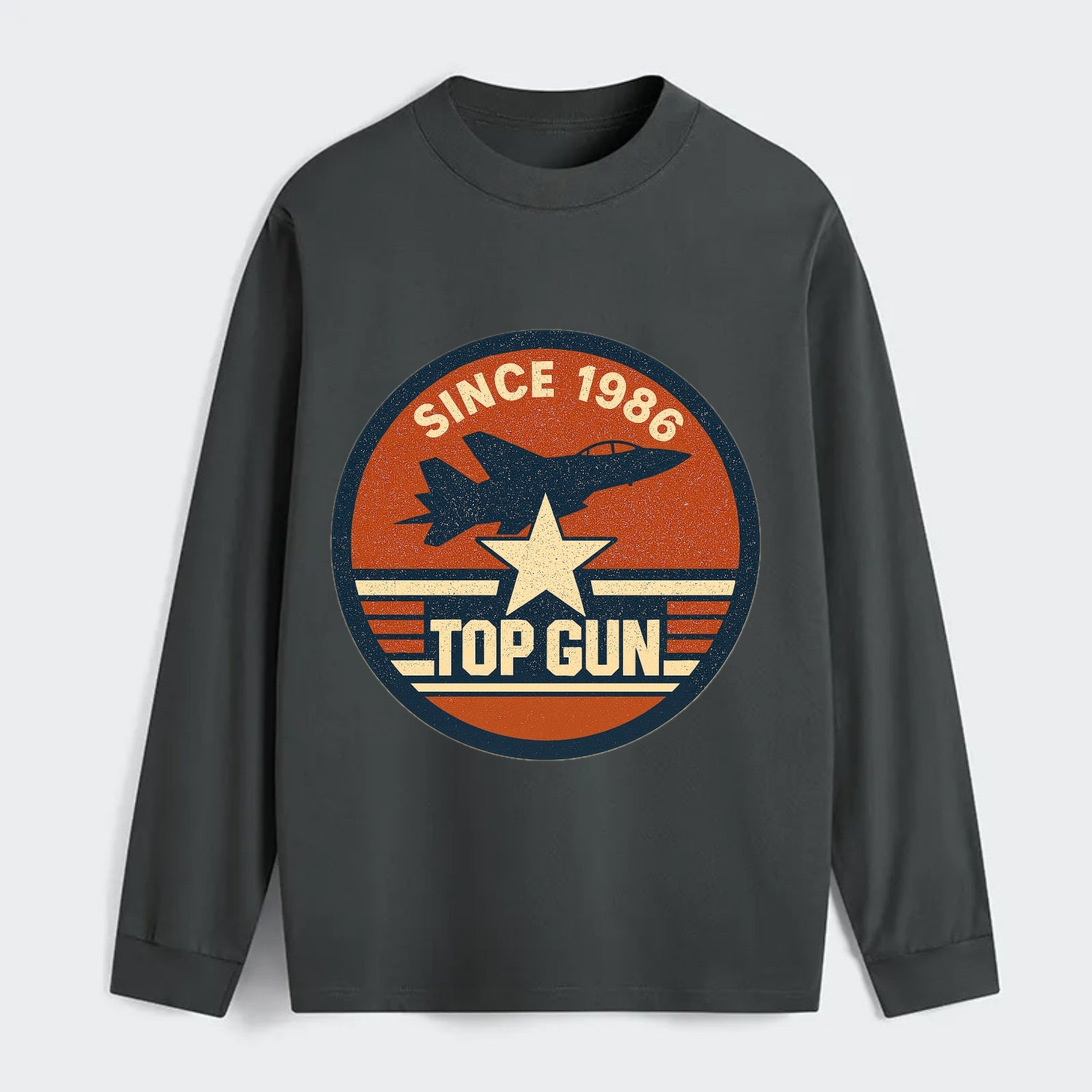 Top Gun Since 1986 - Classic Long Sleeve Shirt - Gray