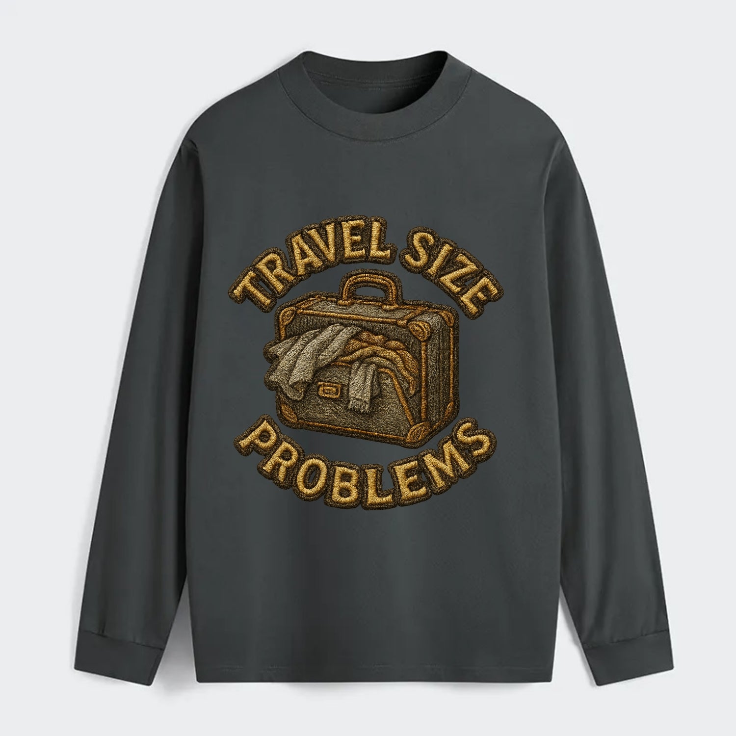 Travel Size Problems  - Classic Long Sleeve Shirt - Gray
