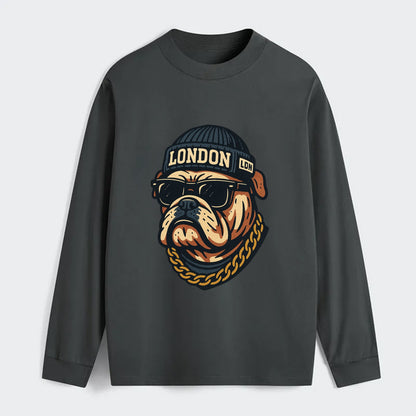 London Bulldog - Classic Long Sleeve Shirt - Gray