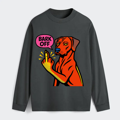 Rhodesian Ridgeback with distinctive ridge on back, athletic muscular - Classic Long Sleeve Shirt - Gray