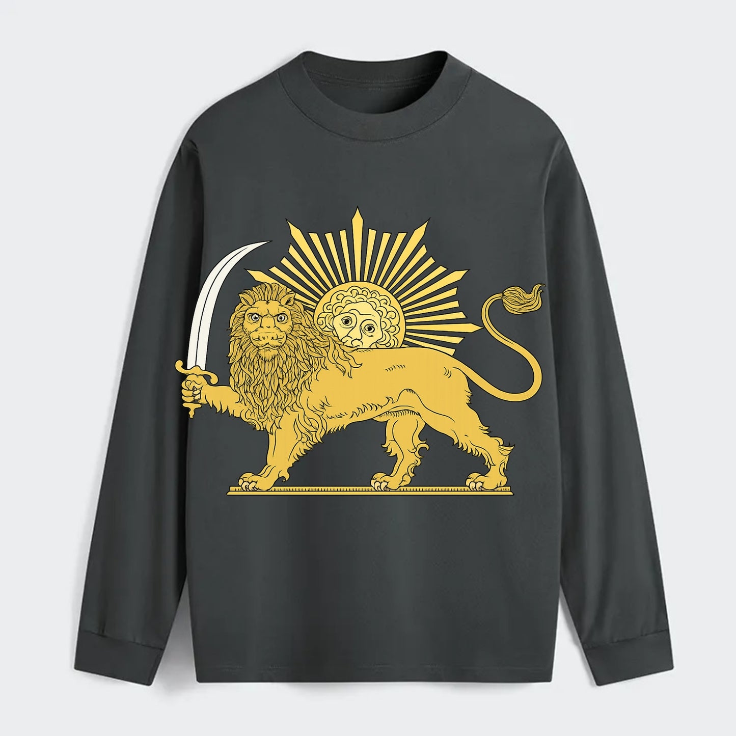 Shir O Khorshid - Classic Long Sleeve Shirt - Gray