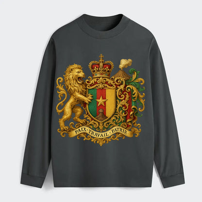 Cameroon Royal Logo  - Classic Long Sleeve Shirt - Gray