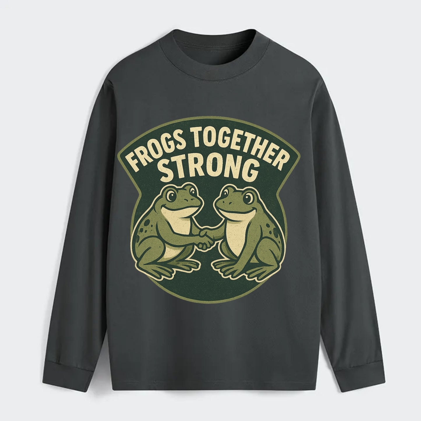 Frogs Together Strong 3 - Classic Long Sleeve Shirt - Gray