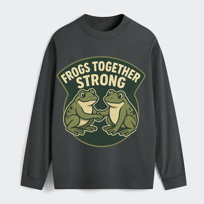 Frogs Together Strong 3 - Classic Long Sleeve Shirt - Gray