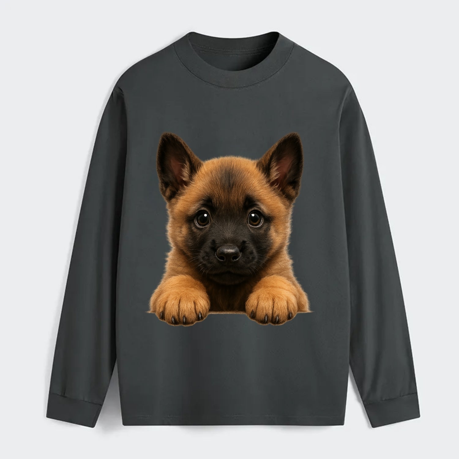 Belgian Malinois  - Classic Long Sleeve Shirt - Gray