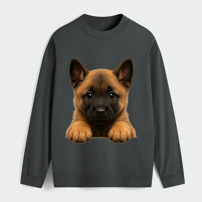 Belgian Malinois  - Classic Long Sleeve Shirt - Gray