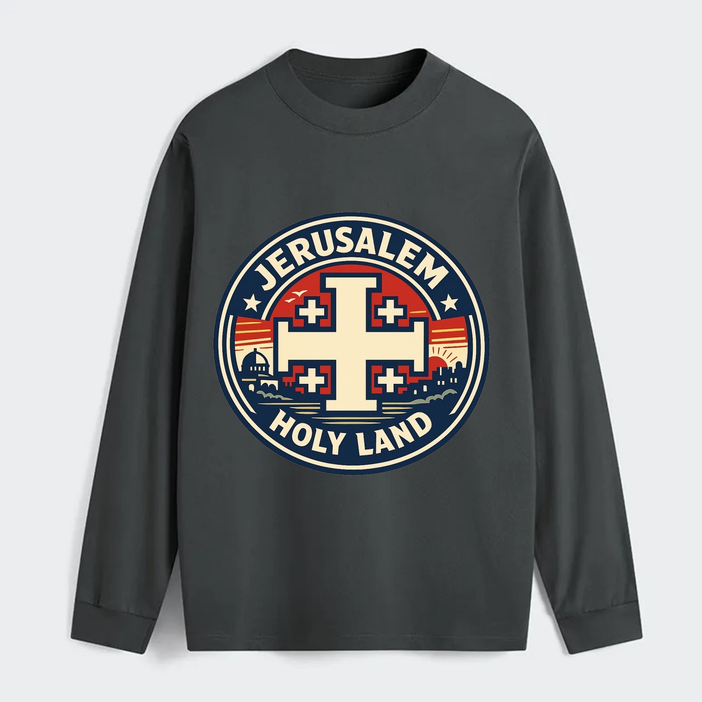 Heritage of the Cross - Classic Long Sleeve Shirt - Gray