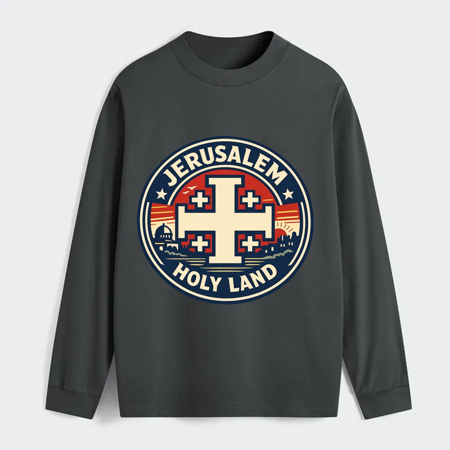 Heritage of the Cross - Classic Long Sleeve Shirt - Gray