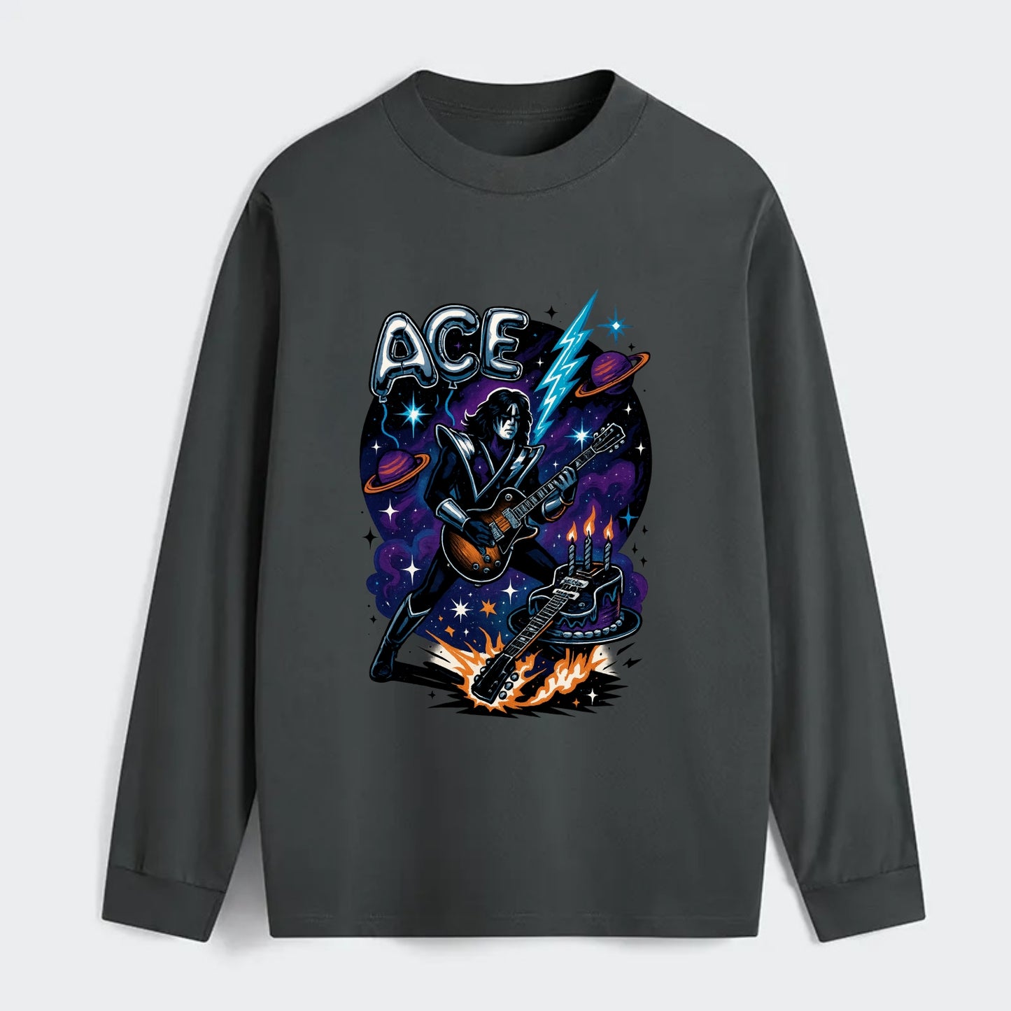 Ace Birthday Celebration - Classic Long Sleeve Shirt - Gray