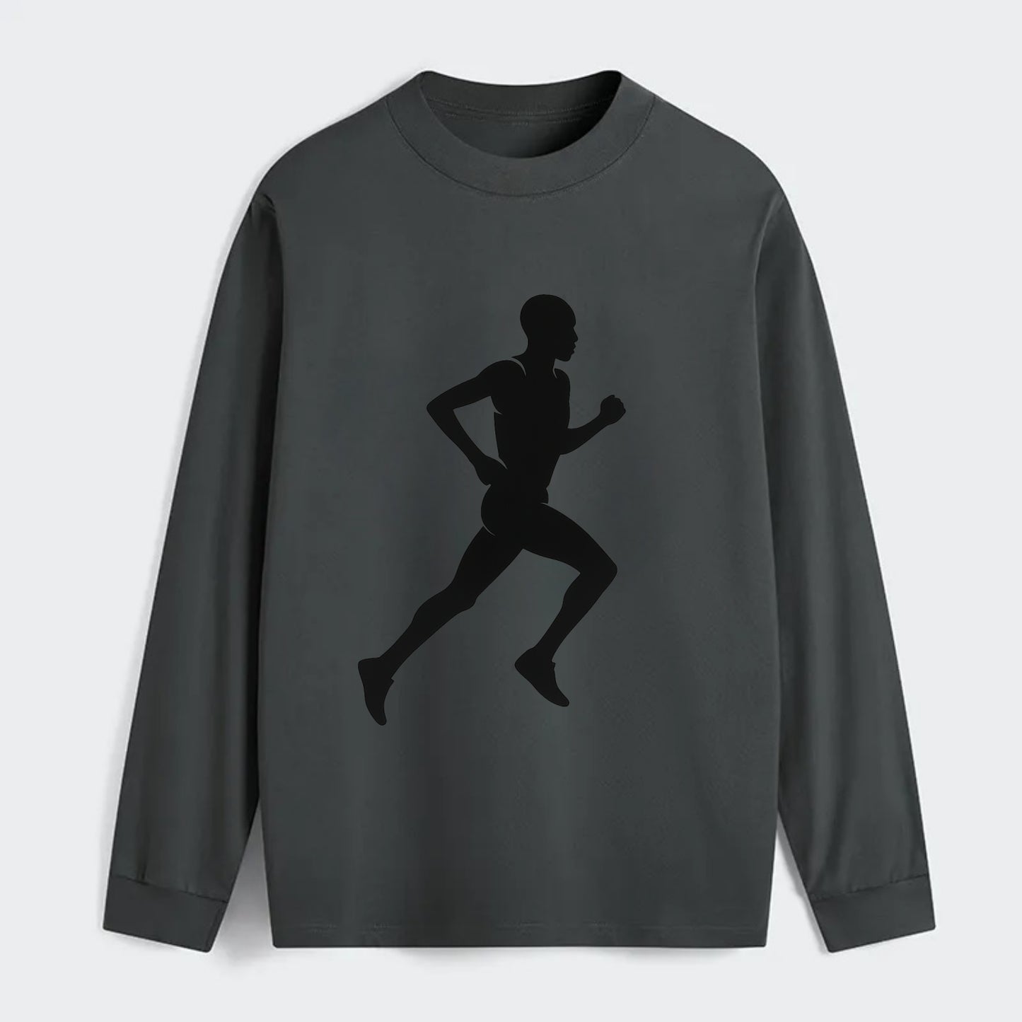 Kenyan distance runner stride - Classic Long Sleeve Shirt - Gray